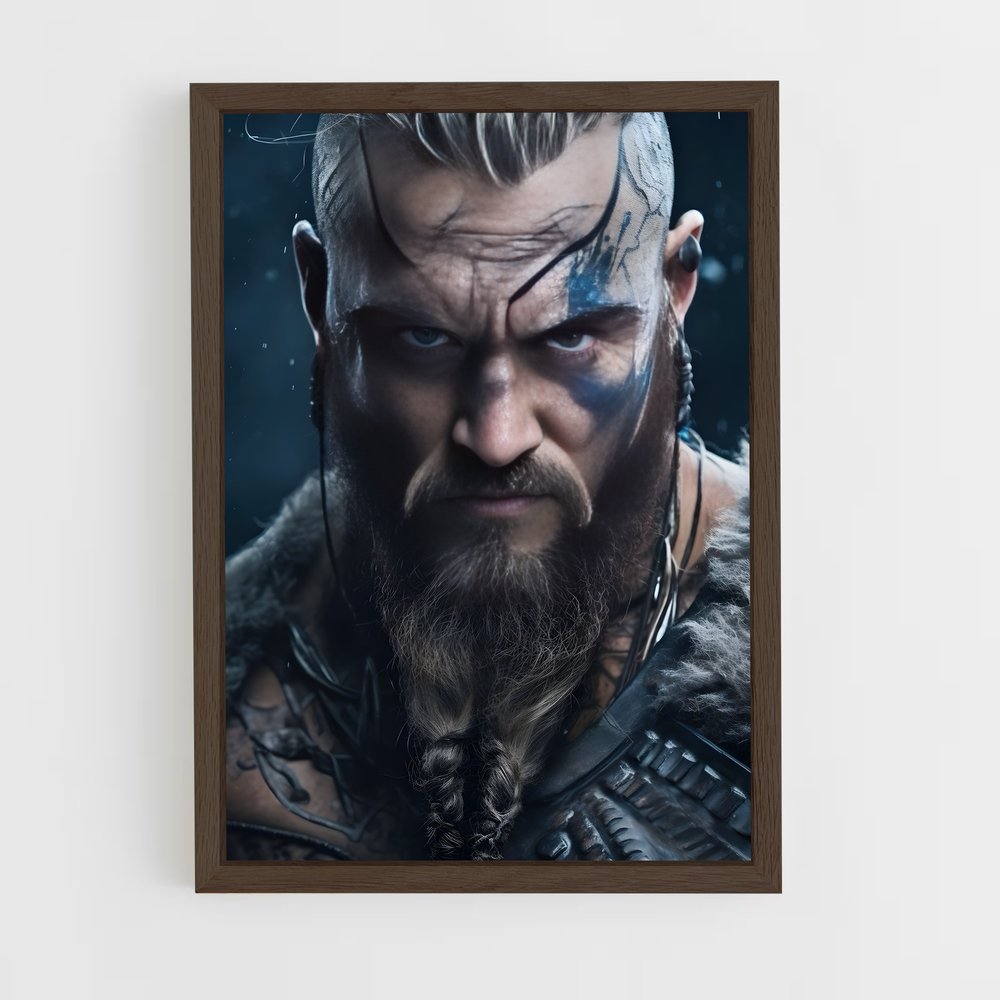 ap-ragnar lothbrok-15 cadre Bois foncé