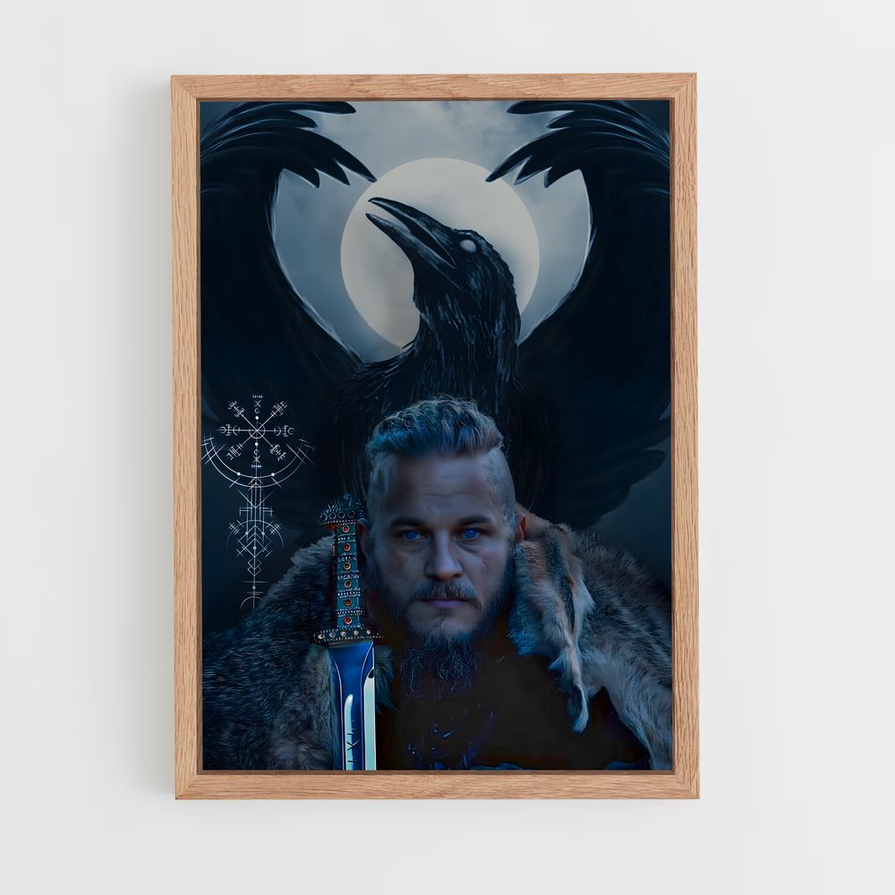 ap-ragnar lothbrok-5 cadre Bois clair
