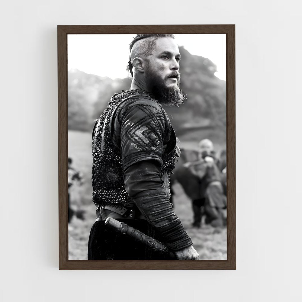 ap-ragnar lothbrok-7 cadre Bois foncé