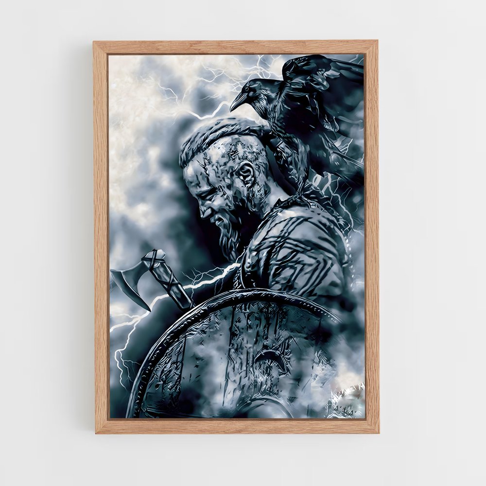ap-ragnar lothbrok-9 cadre Bois clair