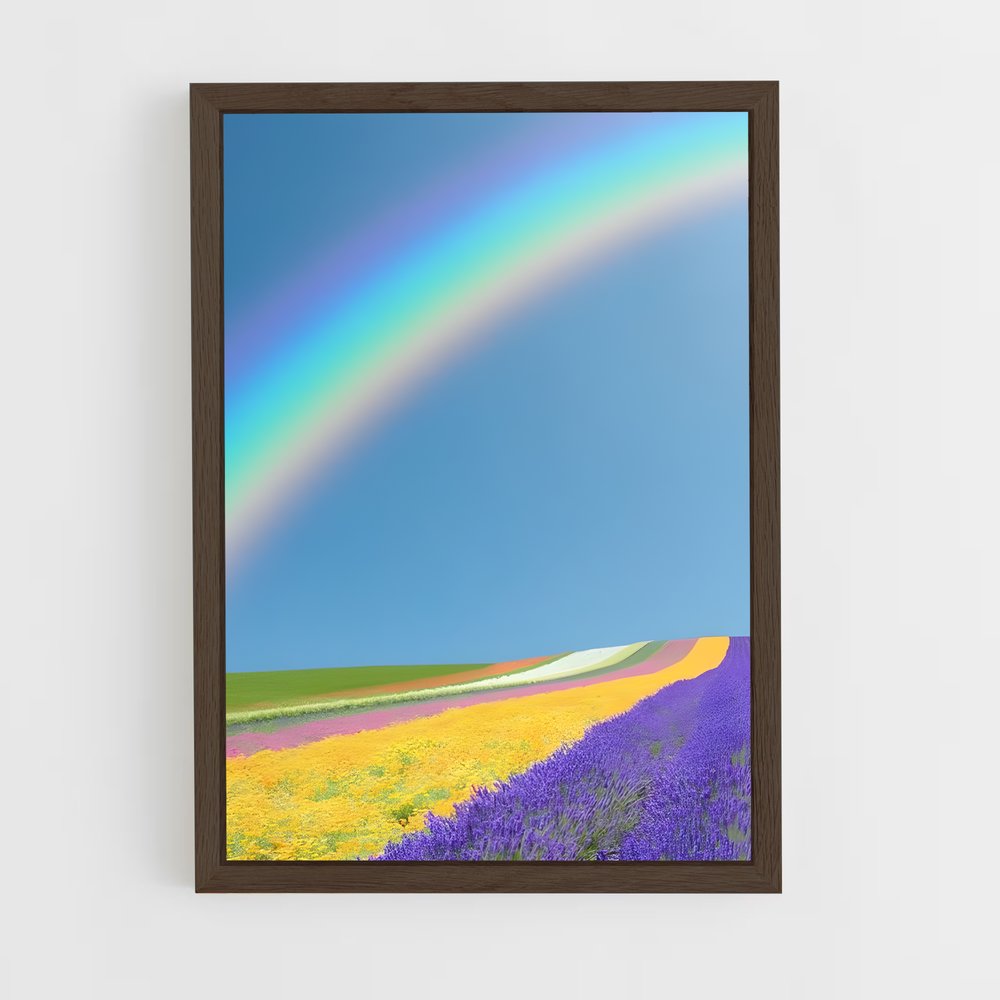ap-rainbow-13 cadre Bois foncé