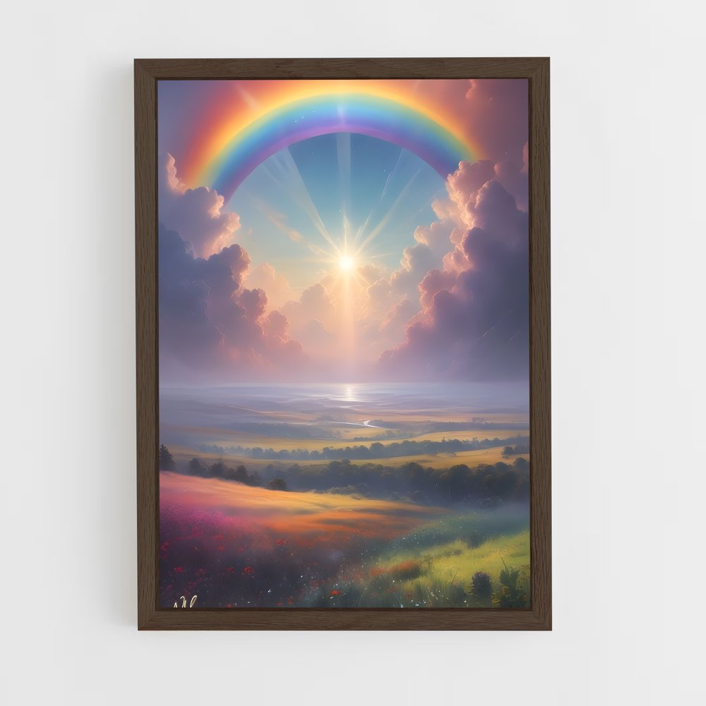 ap-rainbow-8 cadre Bois foncé