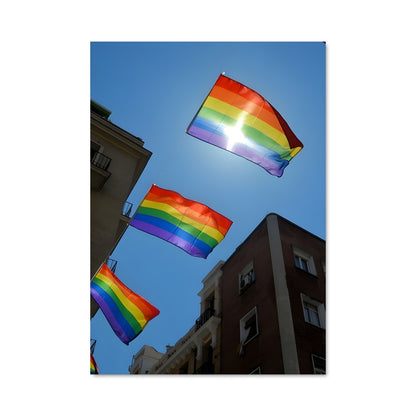 Poster Flamme Arc-en-Ciel