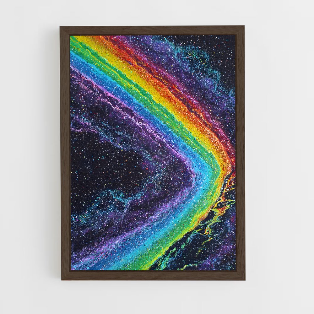 ap-rainbow arc-8 cadre Bois foncé