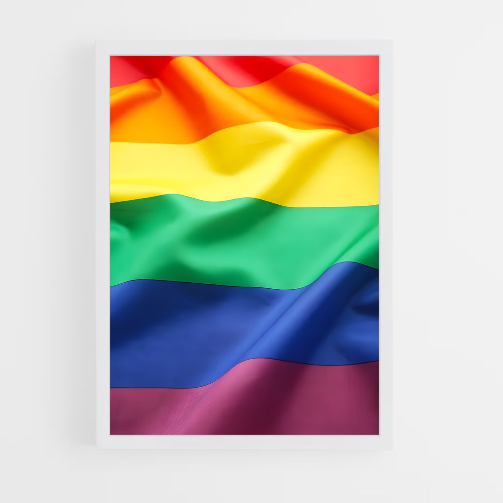 ap-rainbow flag-2 cadre Blanc