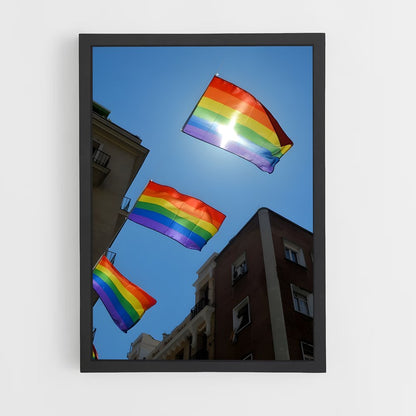 ap-rainbow flag-3 cadre Noir