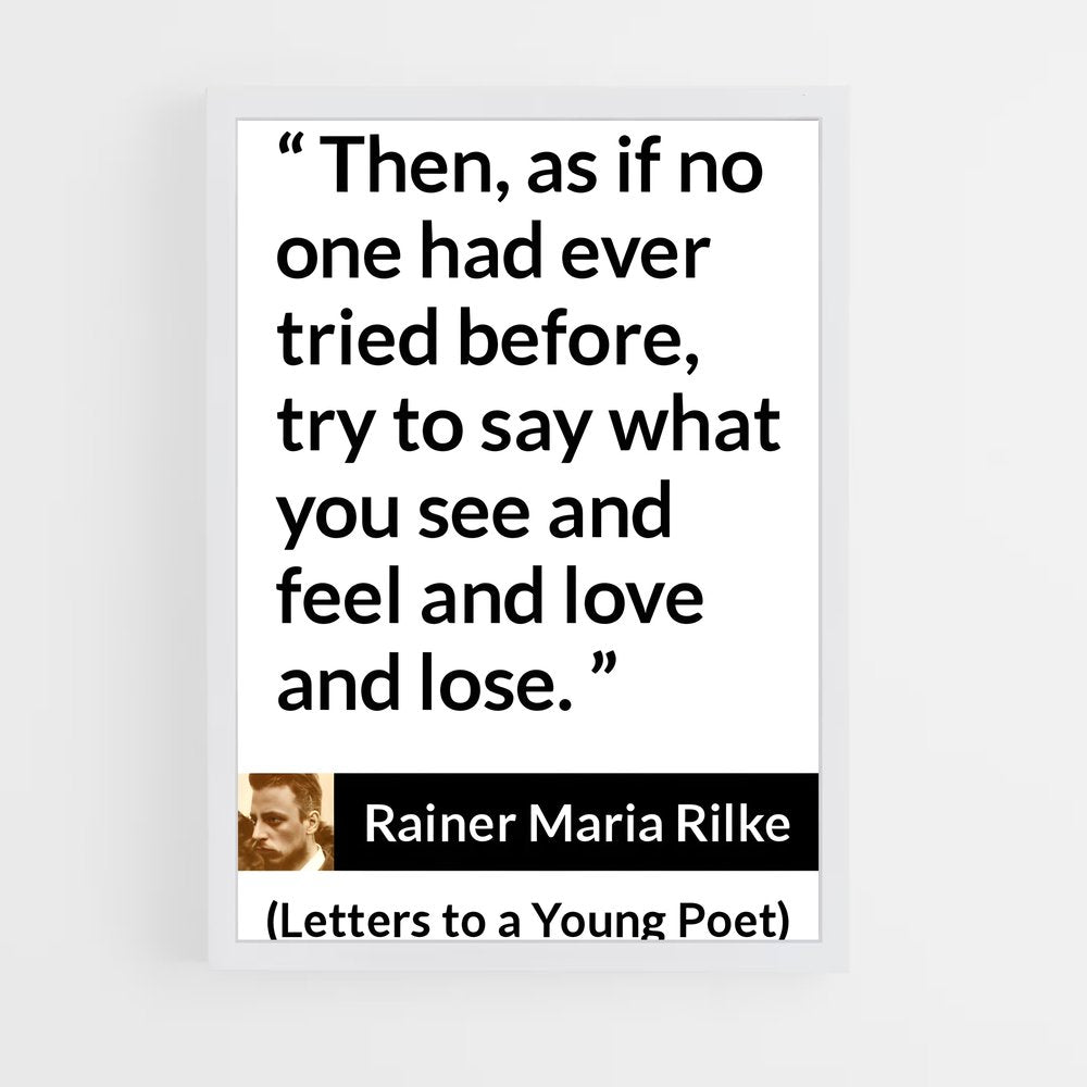 ap-rainer maria rilke-4 cadre Blanc