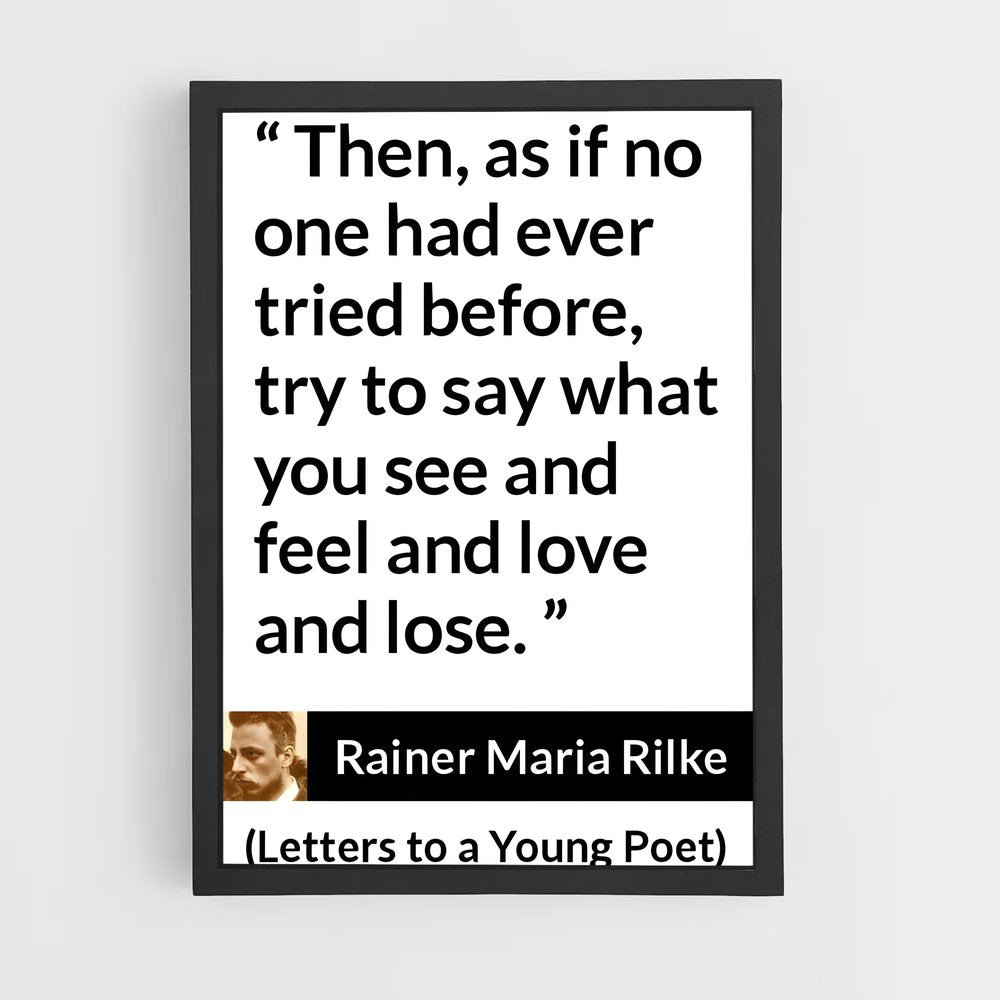 ap-rainer maria rilke-4 cadre Noir