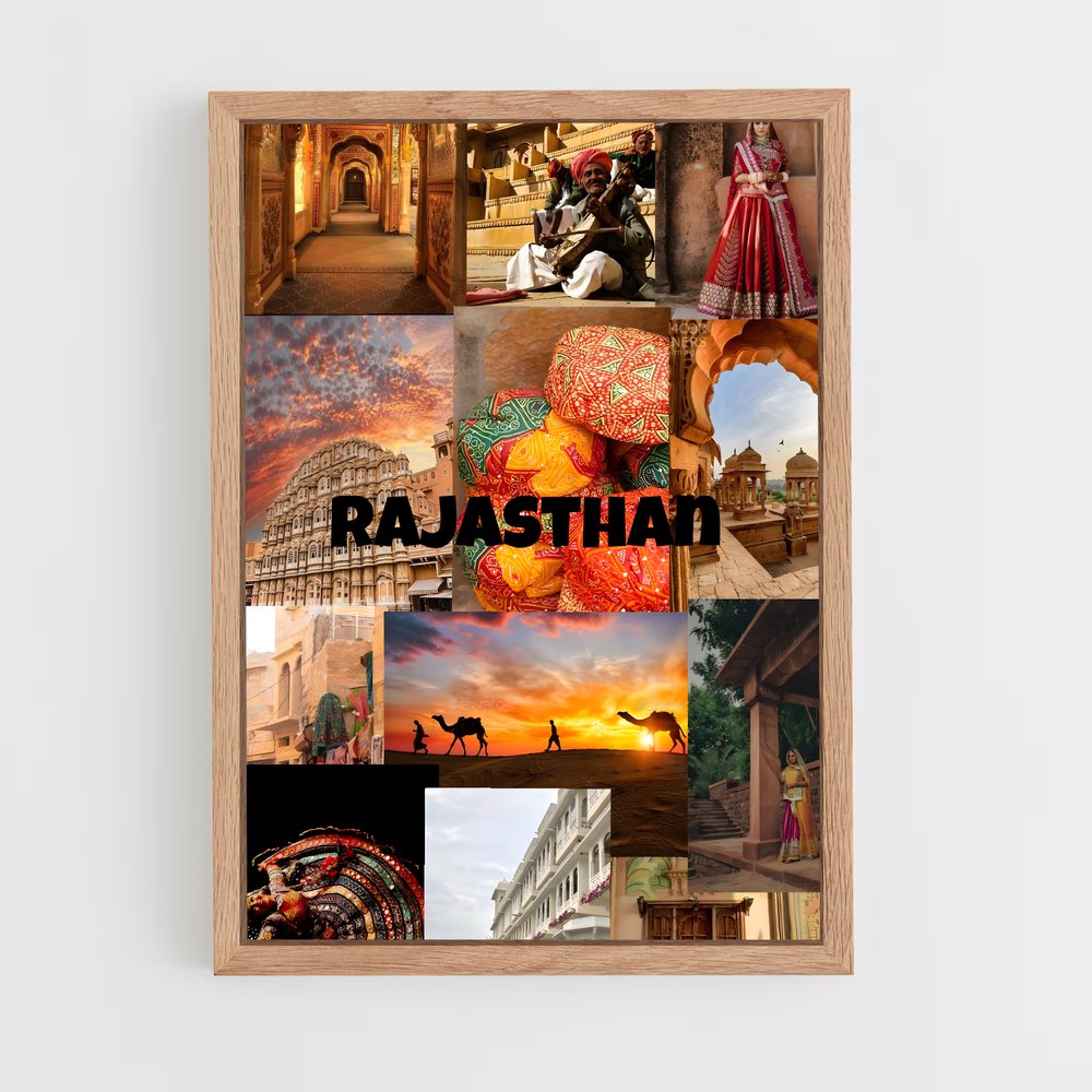 ap-rajasthan flag-1 cadre Bois clair