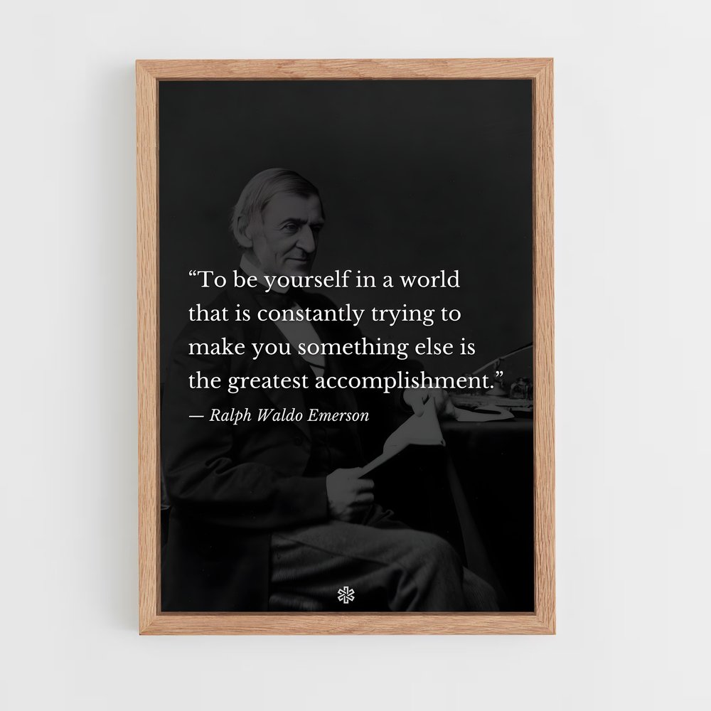 ap-ralph waldo emerson-2 cadre Bois clair
