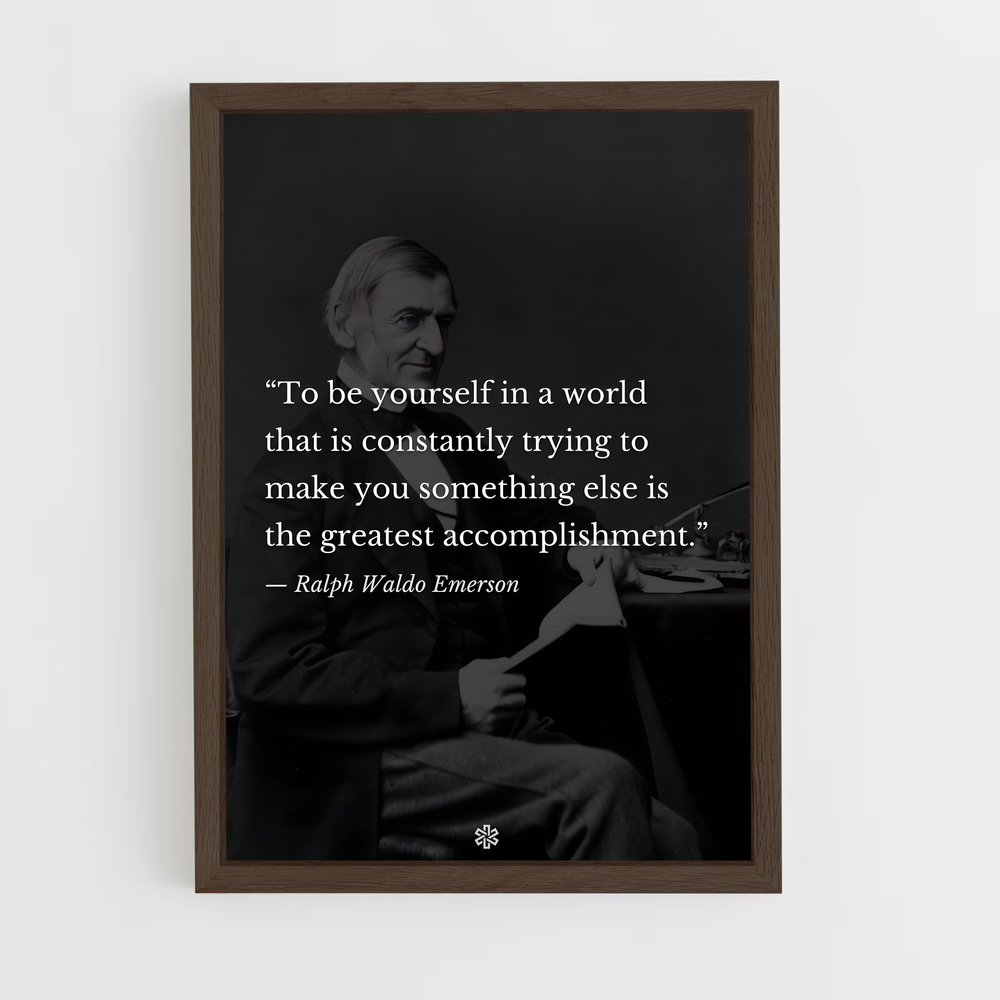 ap-ralph waldo emerson-2 cadre Bois foncé
