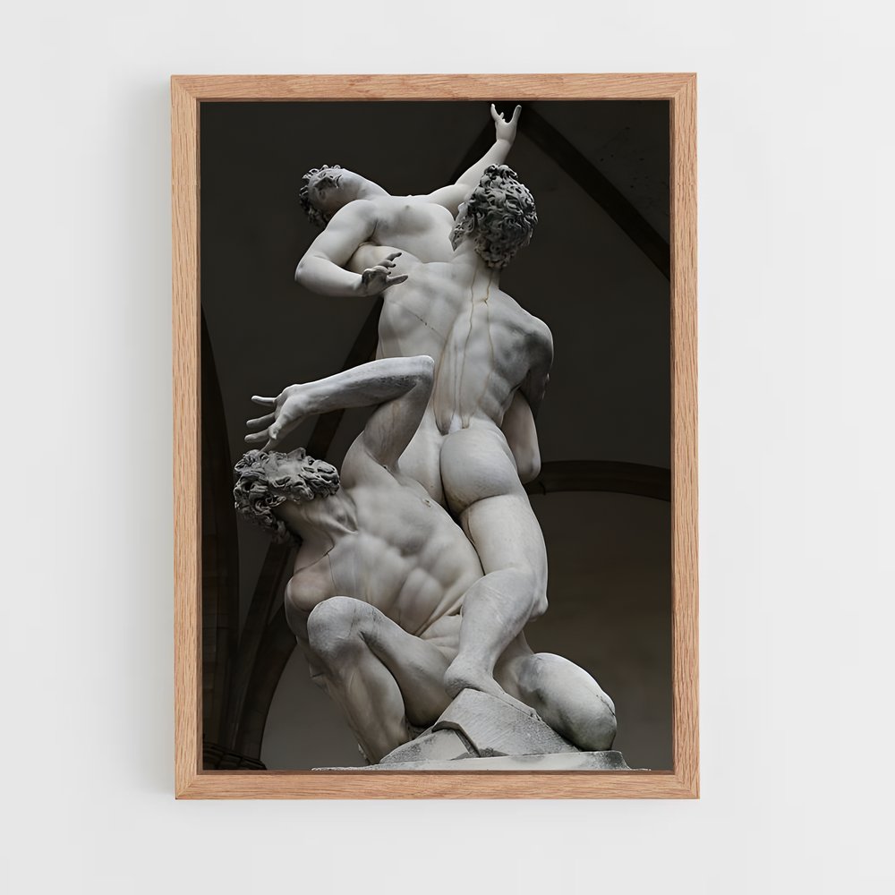 ap-rape of the sabine women giambologna-1 cadre Bois clair
