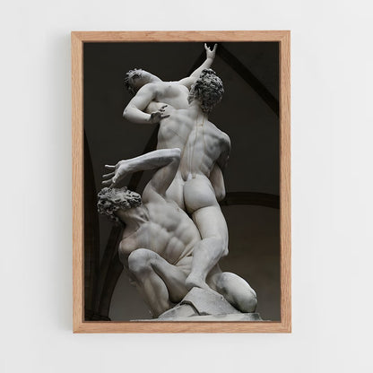 ap-rape of the sabine women giambologna-1 cadre Bois clair