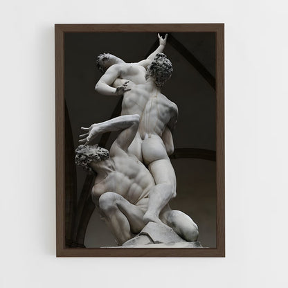 ap-rape of the sabine women giambologna-1 cadre Bois foncé