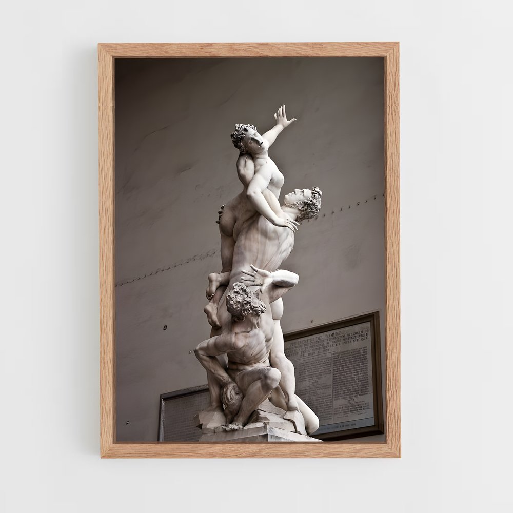 ap-rape of the sabine women giambologna-2 cadre Bois clair