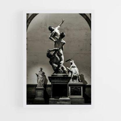 ap-rape of the sabine women giambologna-4 cadre Blanc