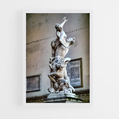 ap-rape of the sabine women giambologna-6 cadre Blanc