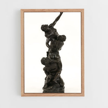 ap-rape of the sabine women giambologna-7 cadre Bois clair