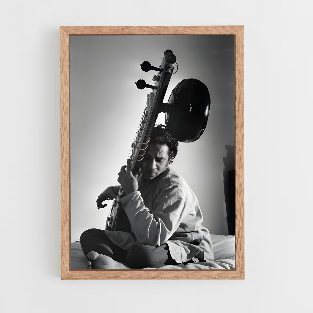 ap-ravi shankar-1 cadre Bois clair