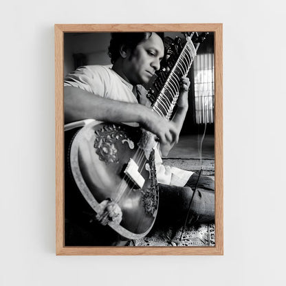 ap-ravi shankar-3 cadre Bois clair