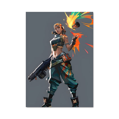 Poster Flamme et Acier