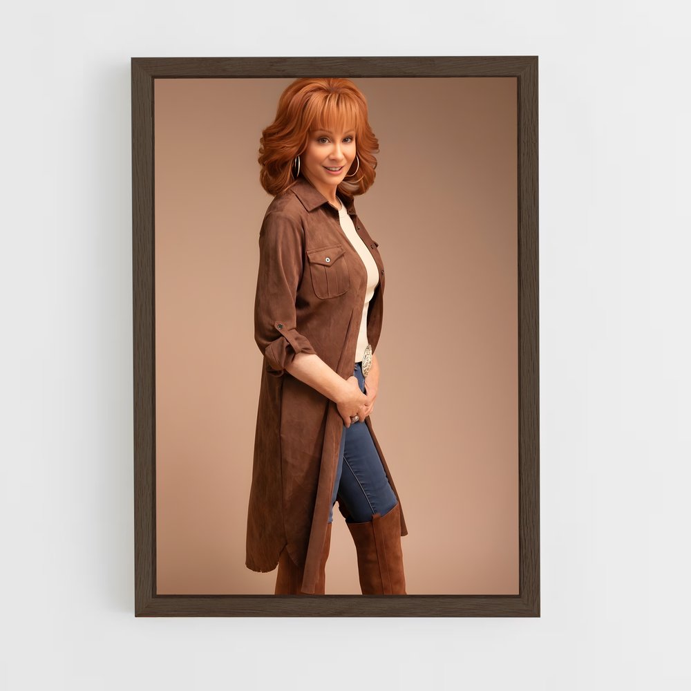 ap-reba mcentire-7 cadre Bois foncé