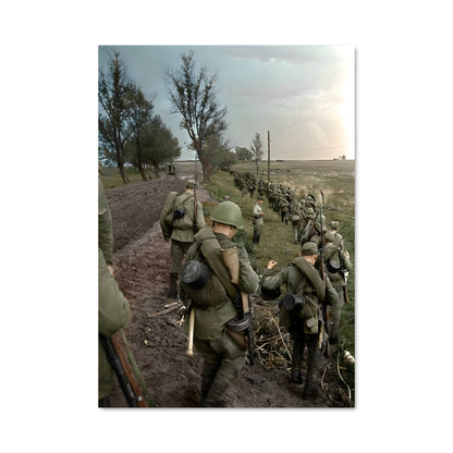 Poster Dans la Tranchée