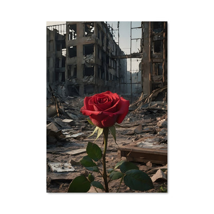 Poster Rose Résiliente