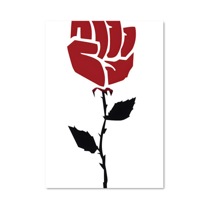 Poster Rose Ébène