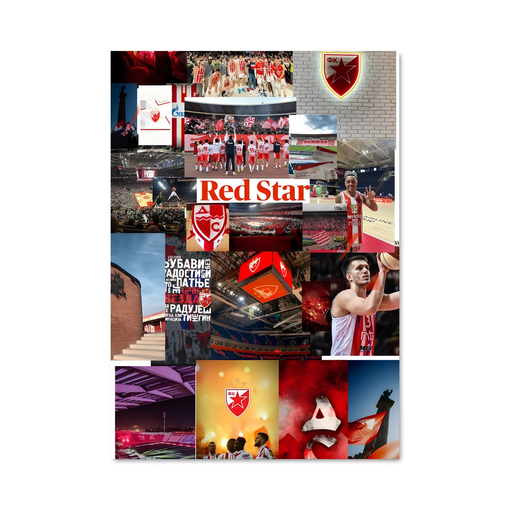 Poster Red star belgrade 72602