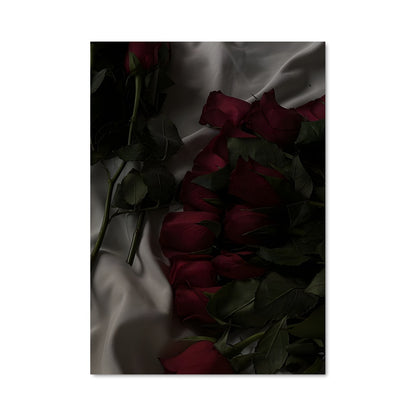 Poster Roses et Vin Rouge