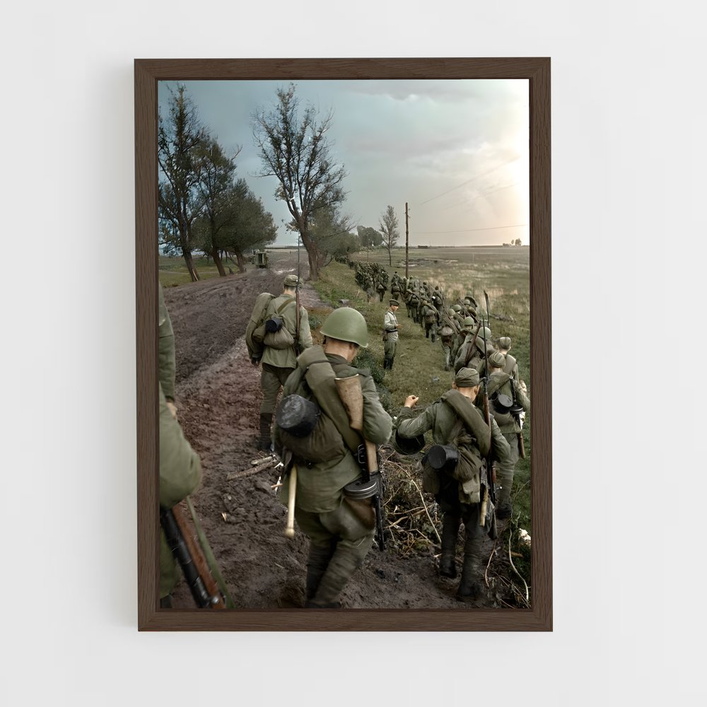 ap-red army-1 cadre Bois foncé