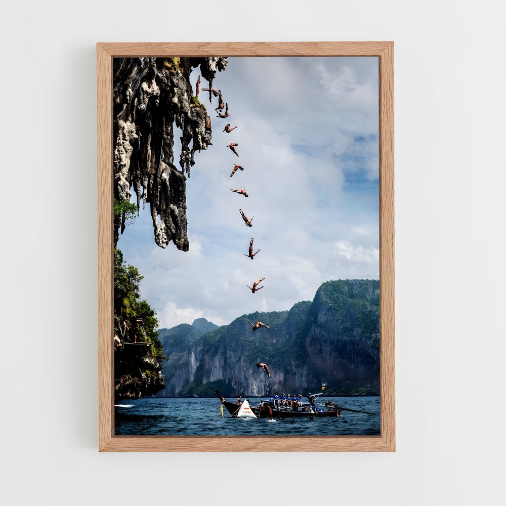 ap-red bull cliff diving-2 cadre Bois clair