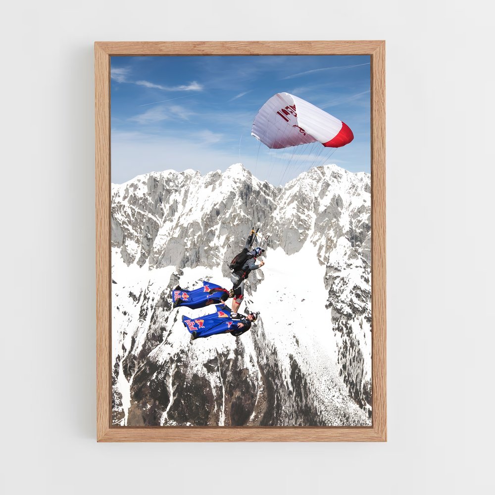 ap-red bull skydive team-1 cadre Bois clair