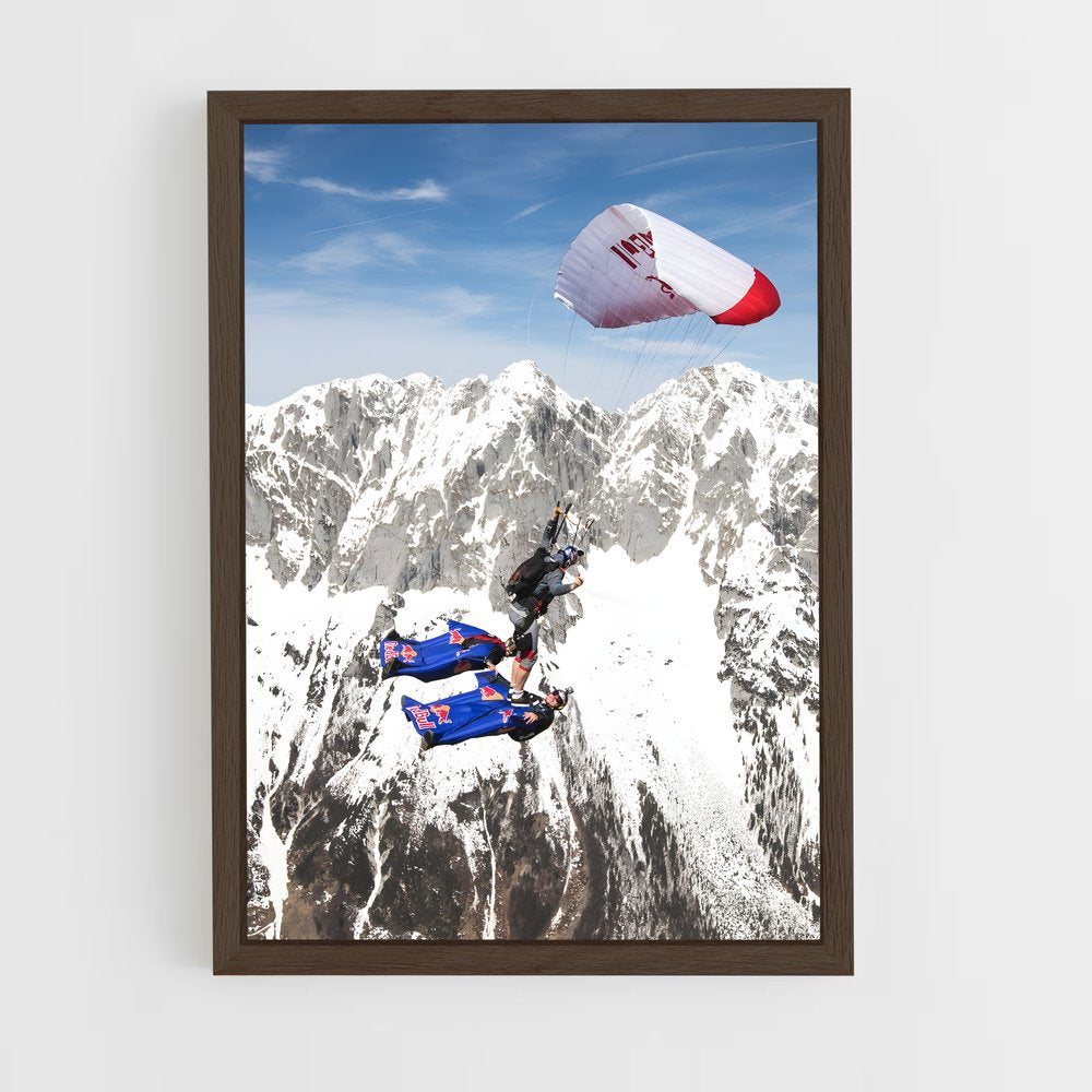 ap-red bull skydive team-1 cadre Bois foncé