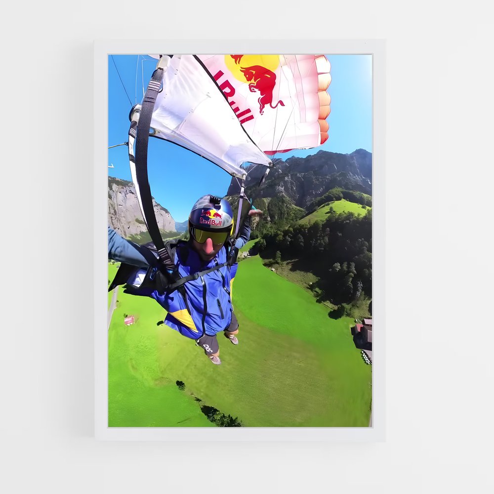 ap-red bull skydive team-3 cadre Blanc