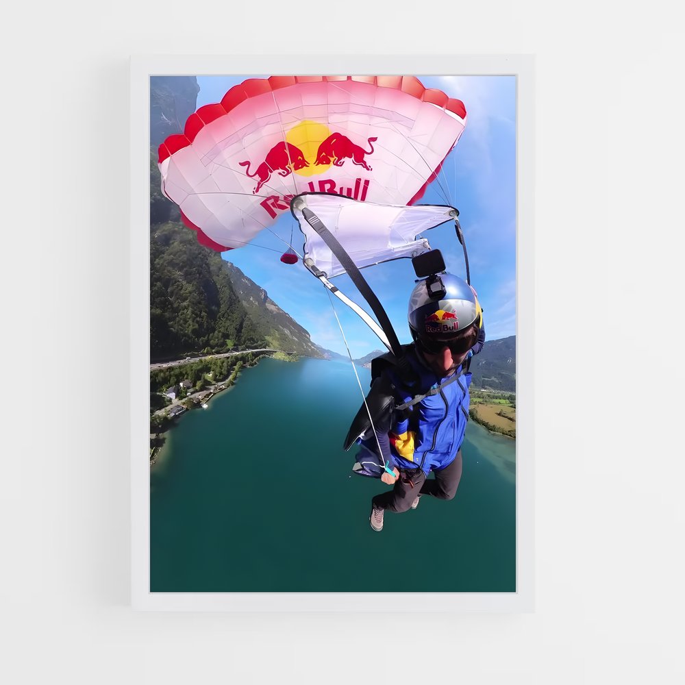 ap-red bull skydive team-4 cadre Blanc