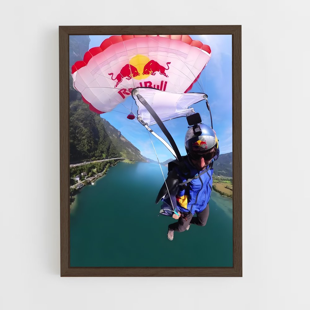 ap-red bull skydive team-4 cadre Bois foncé