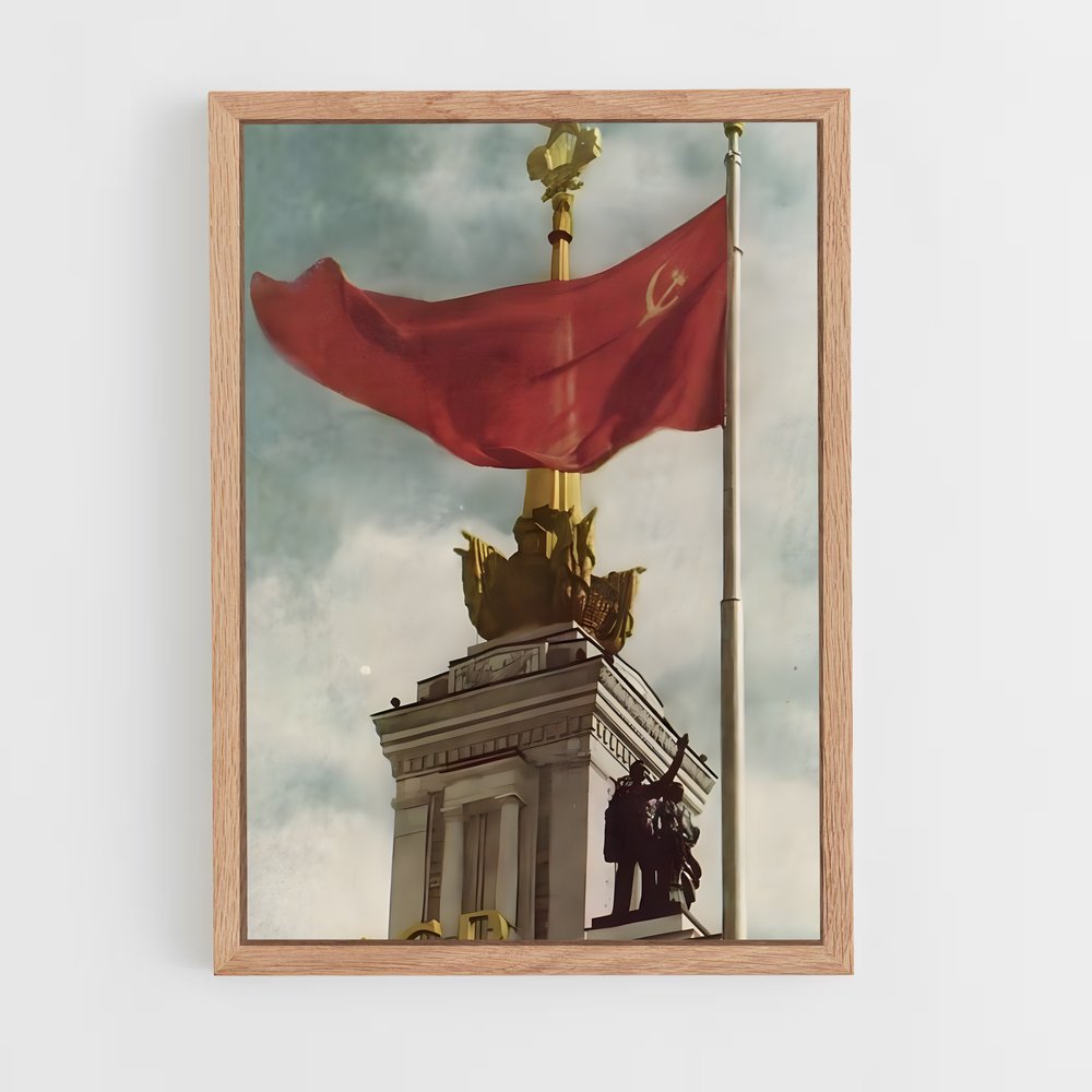 ap-red flag-2 cadre Bois clair