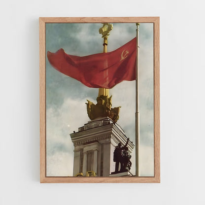 ap-red flag-2 cadre Bois clair