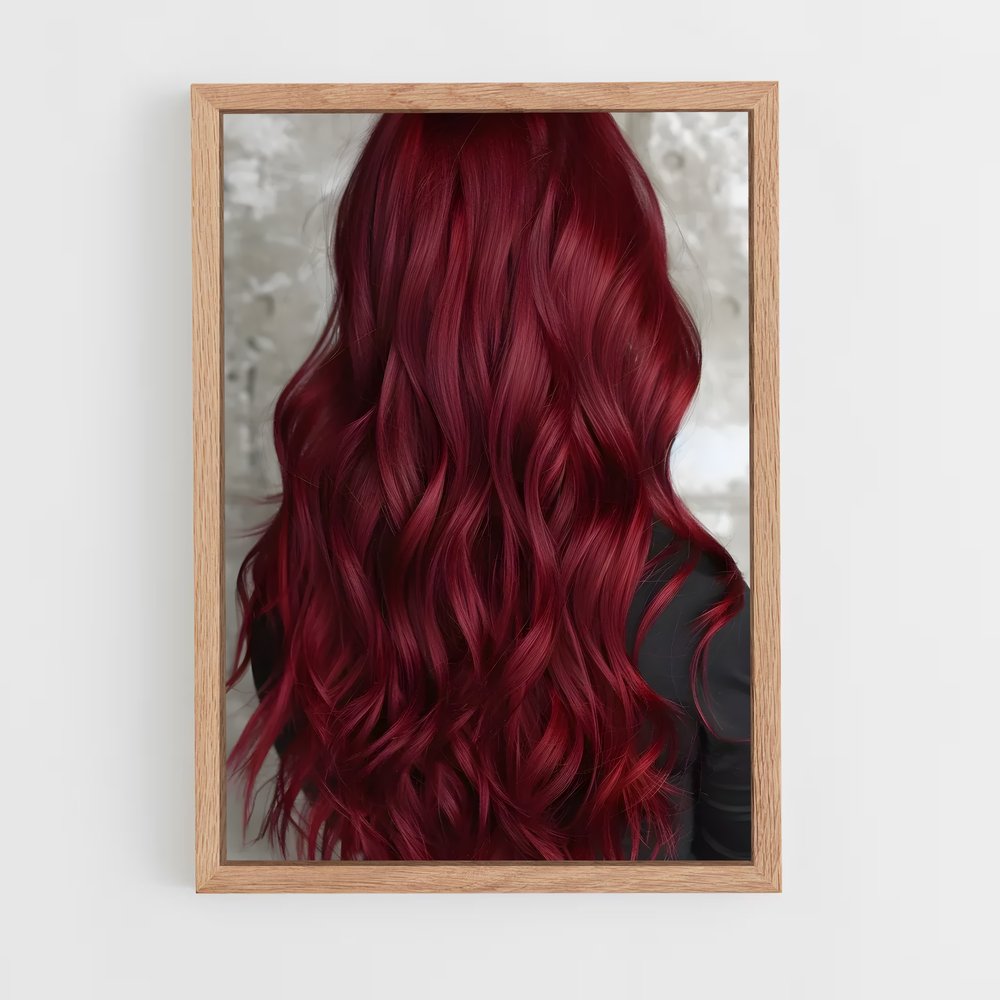 ap-red hair-2 cadre Bois clair