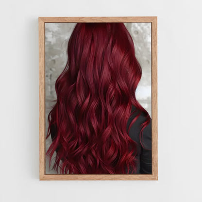 ap-red hair-2 cadre Bois clair