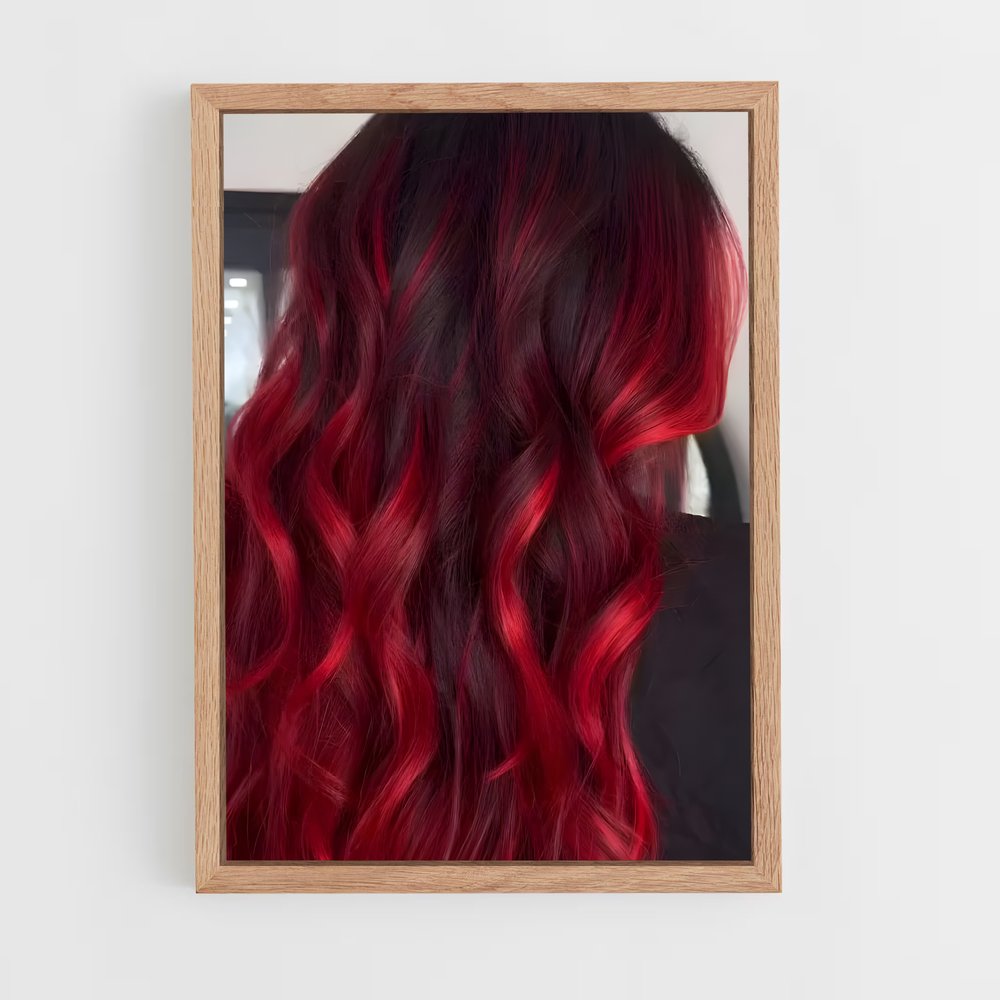 ap-red hair-3 cadre Bois clair