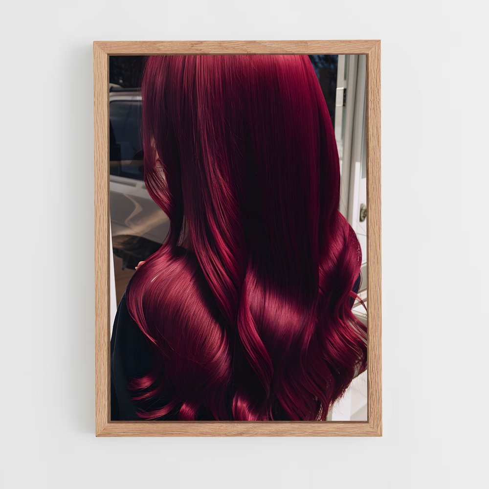 ap-red hair-4 cadre Bois clair