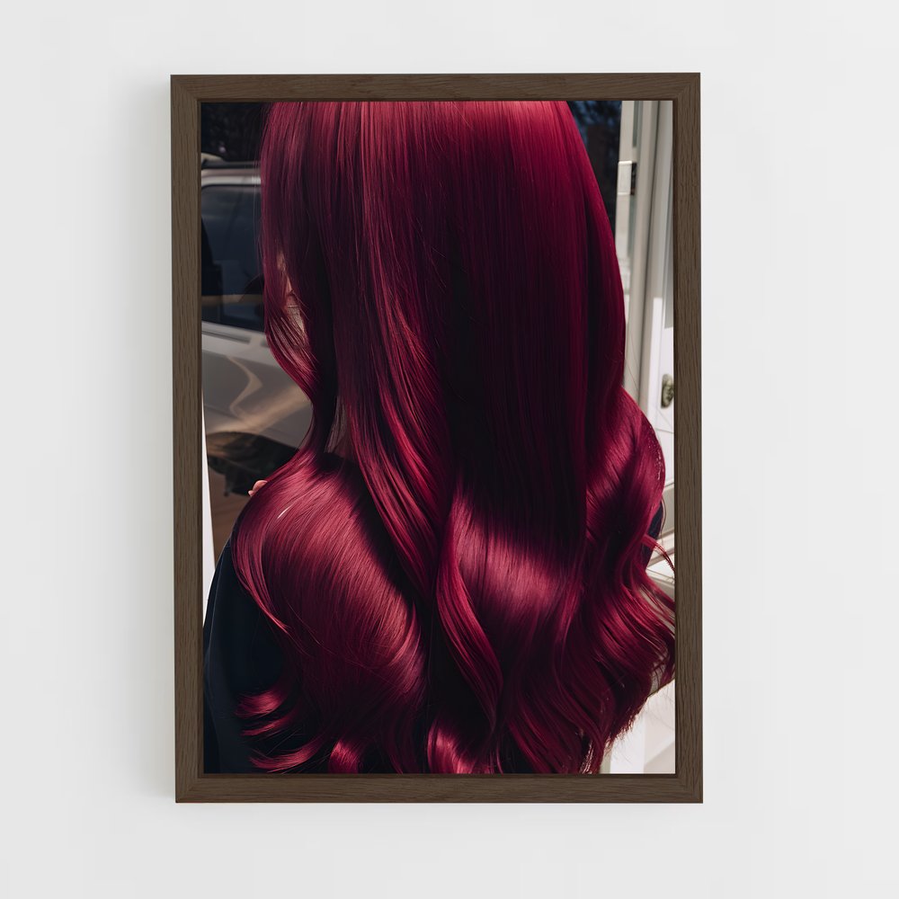 ap-red hair-4 cadre Bois foncé
