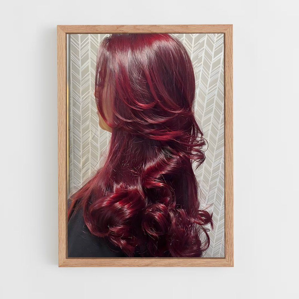 ap-red hair-5 cadre Bois clair