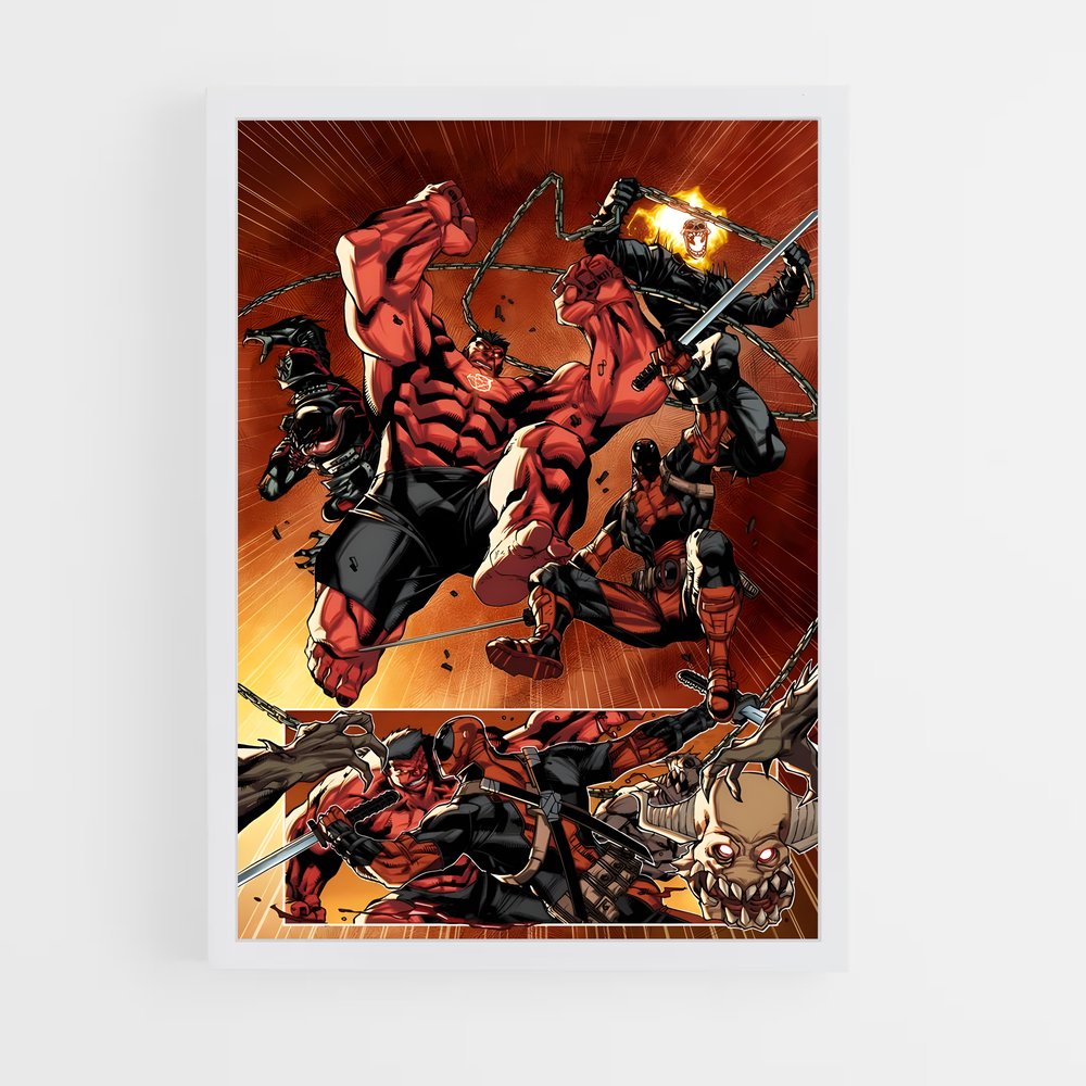 ap-red hulk-12 cadre Blanc