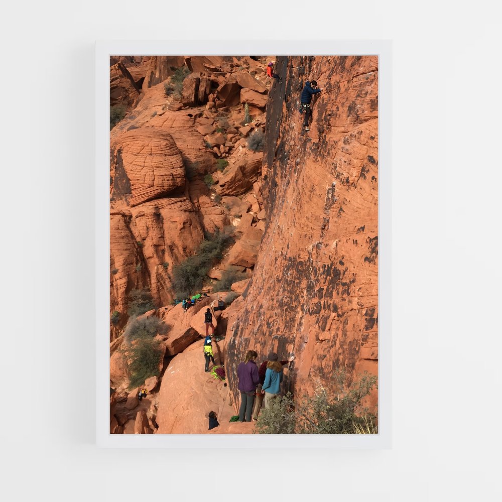 ap-red rocks climbing nevada-2 cadre Blanc