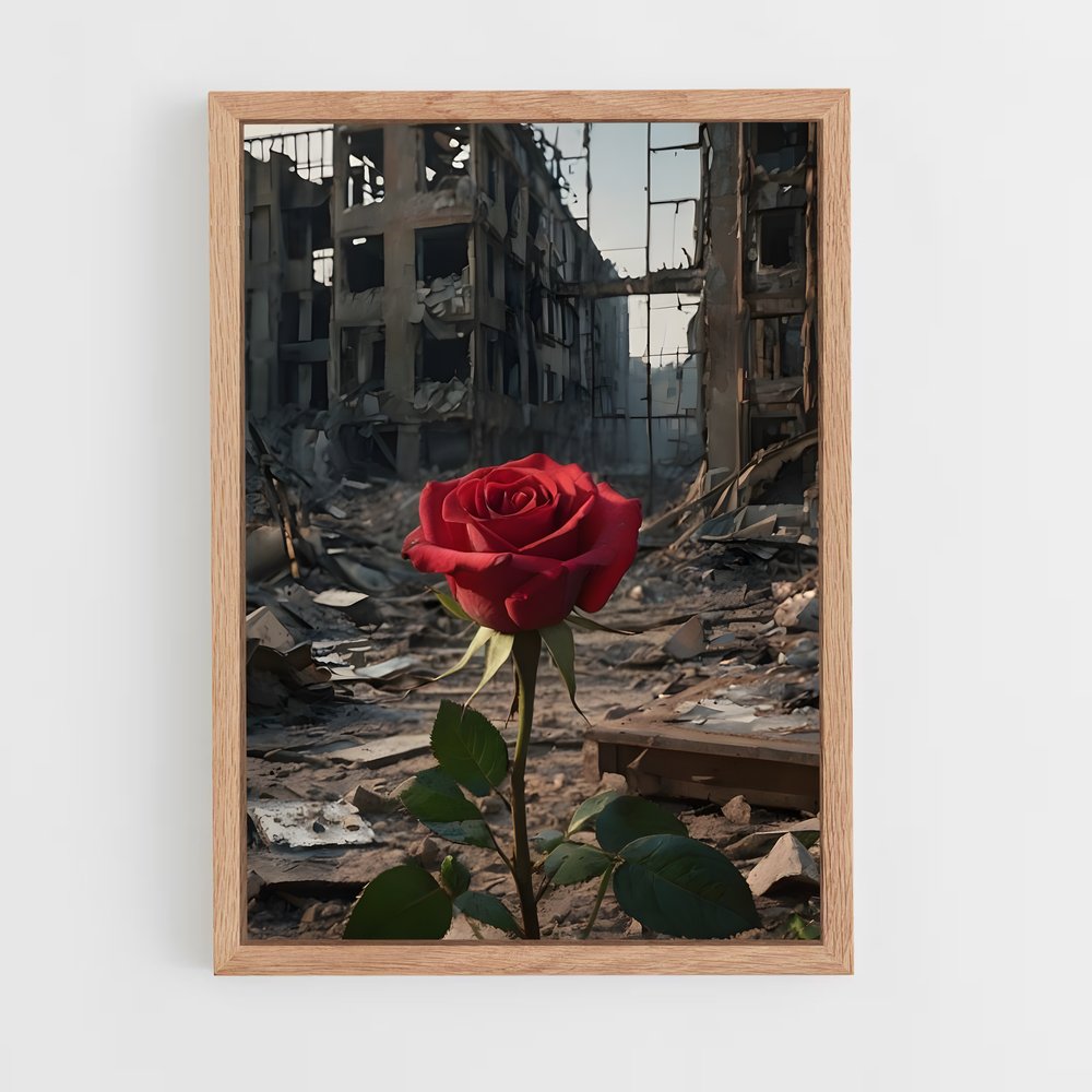 ap-red rose-1 cadre Bois clair