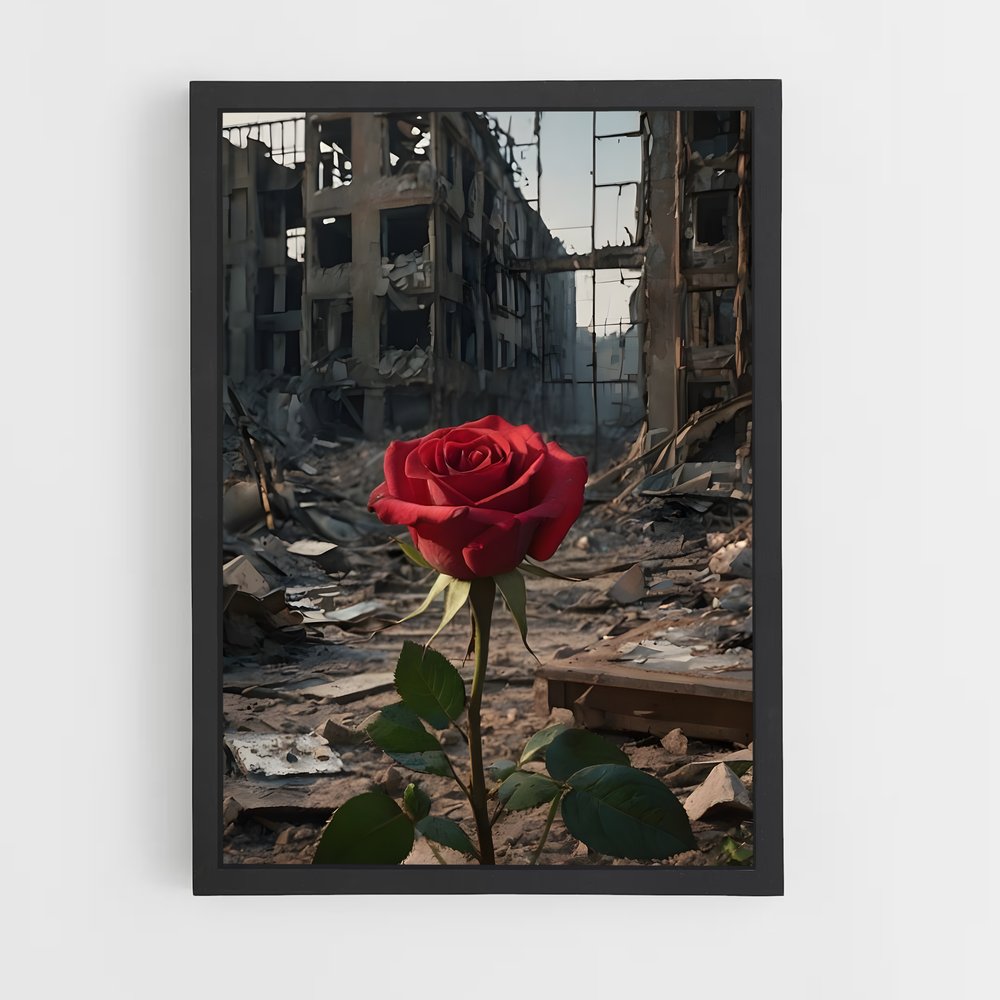 ap-red rose-1 cadre Noir